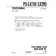 SONY PSLX110 Service Manual