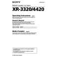 SONY XR-3320 Owners Manual