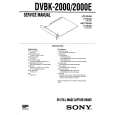 SONY DVBK2000E Service Manual