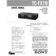 SONY TCFX110 Service Manual