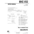 SONY MHCVX3 Service Manual