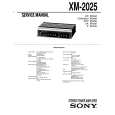 SONY XM-2025 Service Manual
