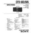 SONY CFD-505 Service Manual