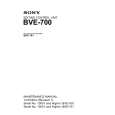 SONY BVE700 Service Manual