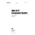SONY MHC1700 Owners Manual