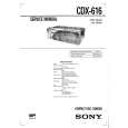 SONY CDX616 Service Manual
