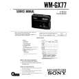 SONY WM-GX77 Service Manual