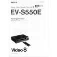 SONY EV-S550E Owners Manual