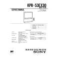 SONY KPR-46EX30 Owners Manual
