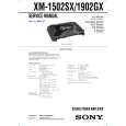 SONY XM-1502SX Owners Manual