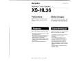 SONY XS-HL36 Owners Manual