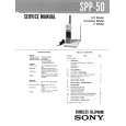 SONY SPP50 Owners Manual
