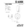 SONY SS-A20DX Service Manual