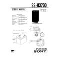 SONY SSH3700 Service Manual