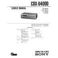 SONY CDXU400D Service Manual