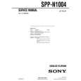 SONY SPPN1004 Service Manual