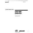 SONY CFD-600 Owners Manual