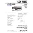 SONY CDXM630 Service Manual