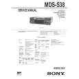 SONY MDS-S38 Owners Manual