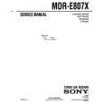 SONY MDRE807X Service Manual