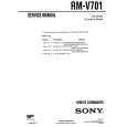 SONY RMV701 Service Manual