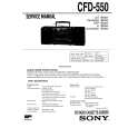 SONY CFD-550 Service Manual