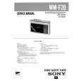 SONY WMF20 Service Manual