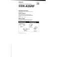 SONY CDX-A35RF Owners Manual