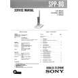 SONY SPP80 Owners Manual