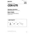 SONY CDX-U70 Owners Manual