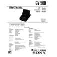 SONY GV-500 Owners Manual