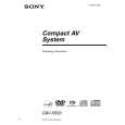 SONY DAV-S500 Owners Manual