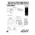 SONY SSE312 Service Manual