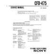 SONY CFD-475 Service Manual