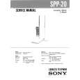 SONY SPP20 Owners Manual