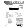 SONY TCR502/ES Service Manual