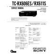 SONY TC-RX606ES Service Manual