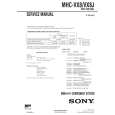 SONY MHCVX8/J Service Manual