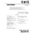 SONY TCW170 Service Manual