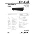 SONY MDS-JE530 Owners Manual