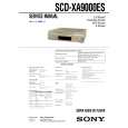SONY SCDXA9000ES Owners Manual