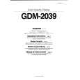 SONY GDM-2039 Owners Manual