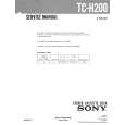 SONY TC-H200 Service Manual