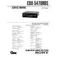SONY CDX-5470RDS Service Manual