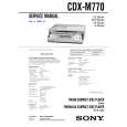 SONY CDXM770 Service Manual