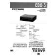SONY CDX5 Service Manual