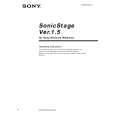 SONY SONICSTAGE15 Owners Manual