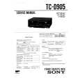 SONY TC-D905 Service Manual