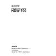 SONY HDW-700 VOL1 Service Manual