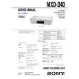 SONY MXDD40 Service Manual